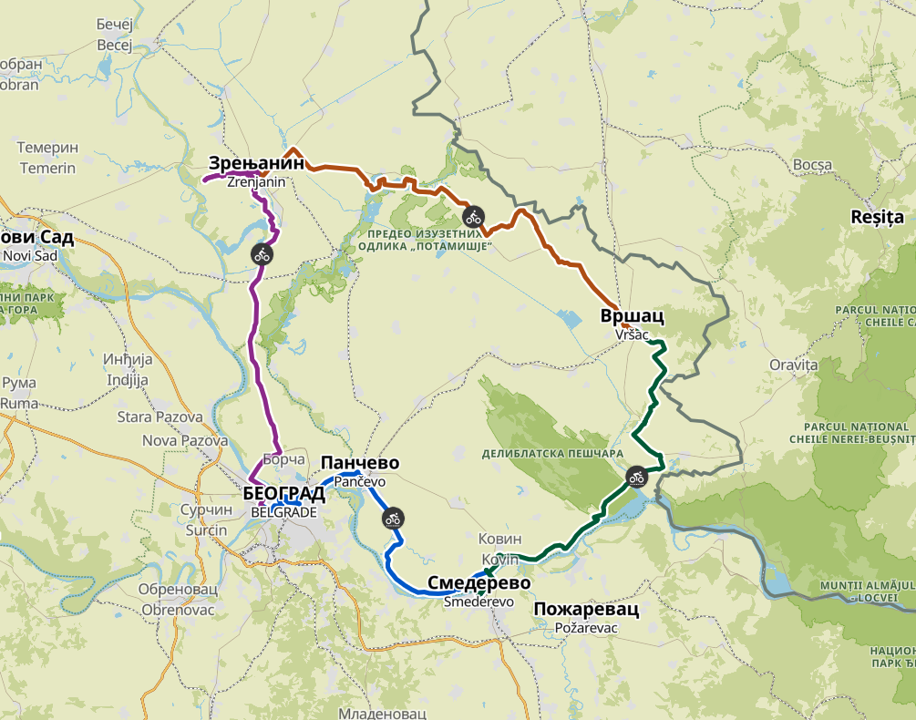 Bike tour map